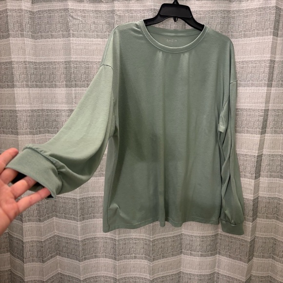 Women’s SHEIN Blue / Green Long Sleeved Top Size M / Medium - Picture 3 of 5